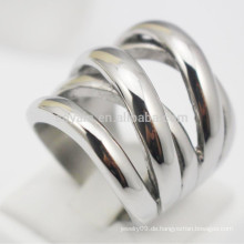 Neue X Shaped Edelstahl Silber Punk Ringe Für Frauen